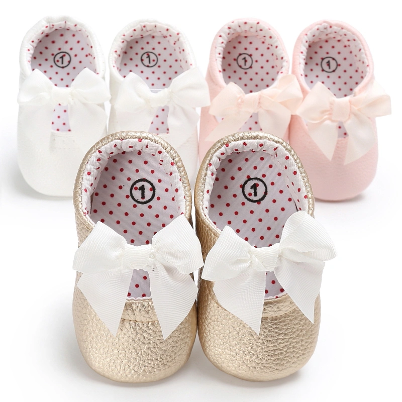 Cute Infant Baby Girls Shoes, Princess Bowknot Prewalker Footwear