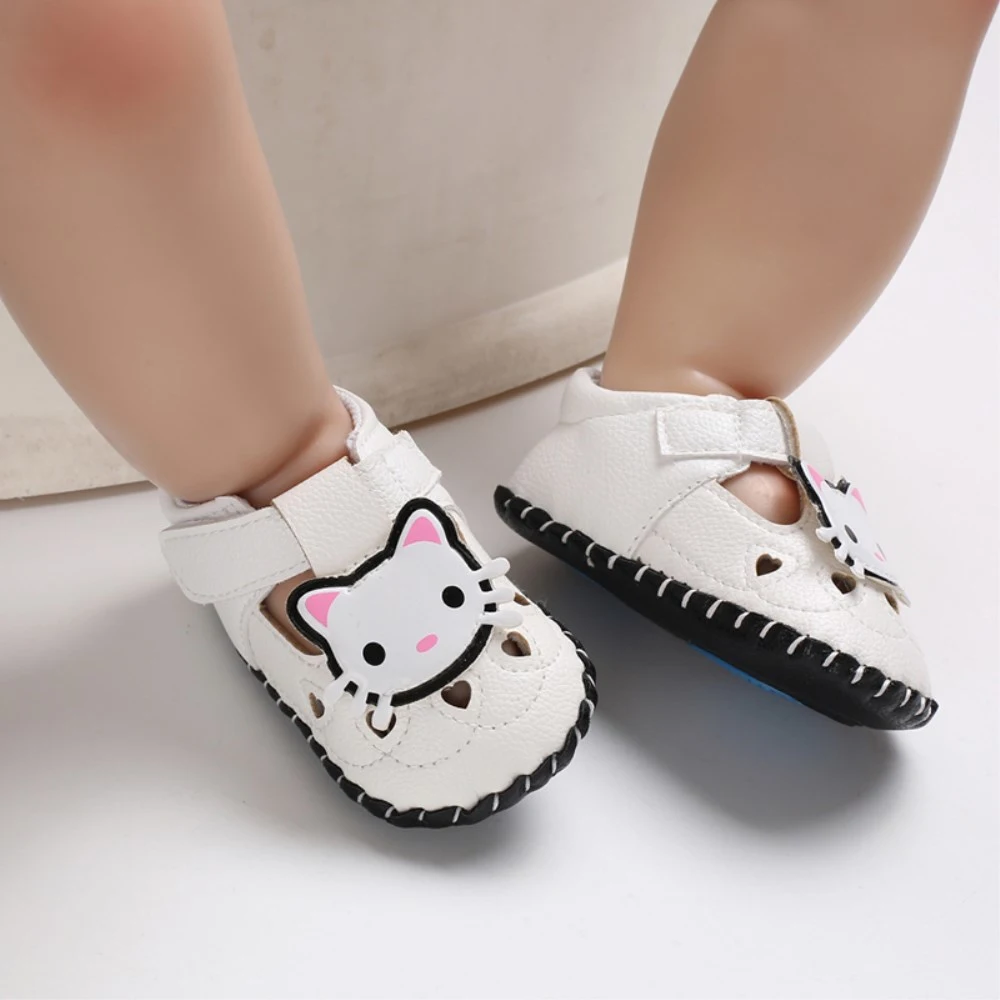 Newborn Baby Crib Shoes, Soft Sole Prewalker Anti-Slip Sandals