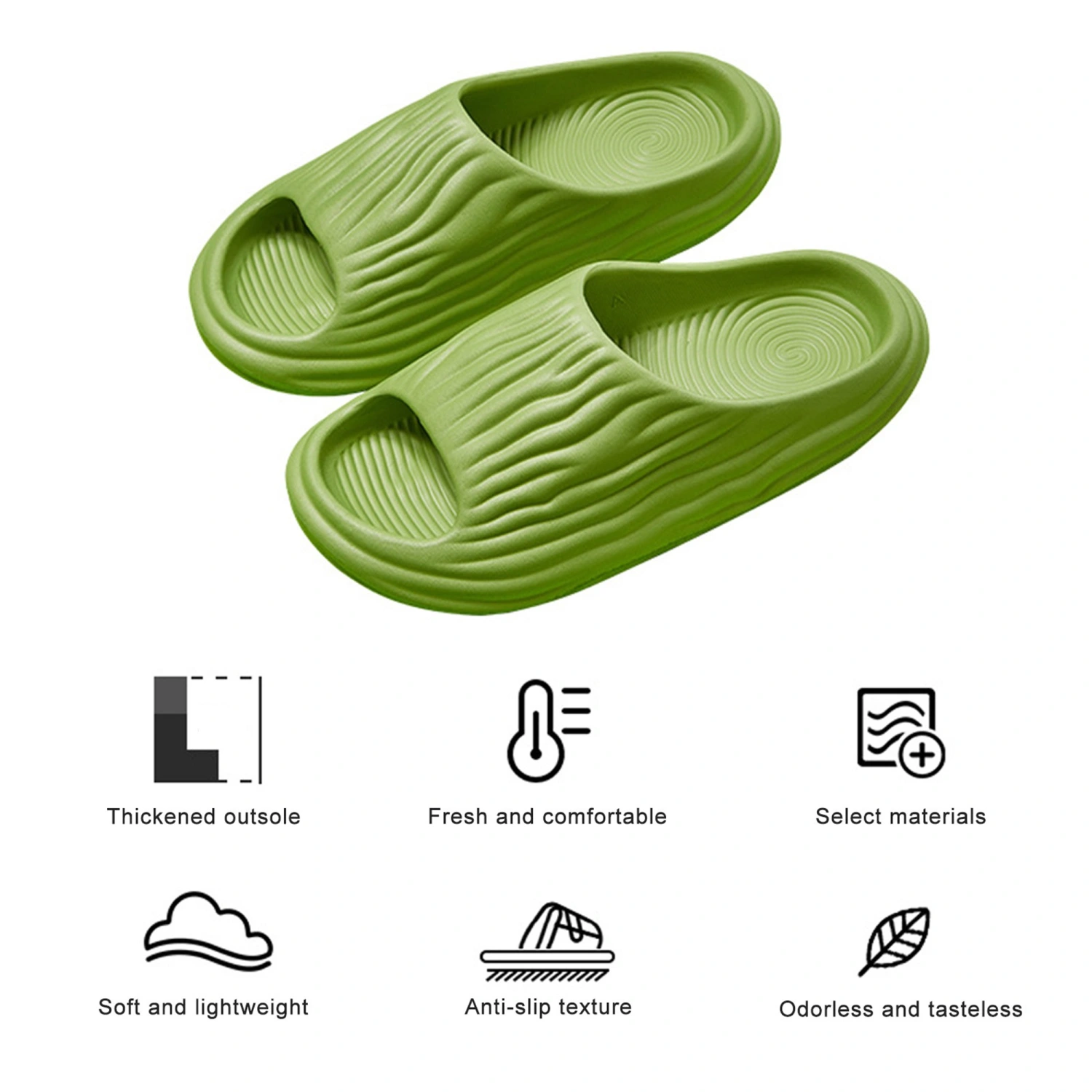 Women Men Slipper Couple Solid Anti-Slip Indoor Outdoor Slippers 