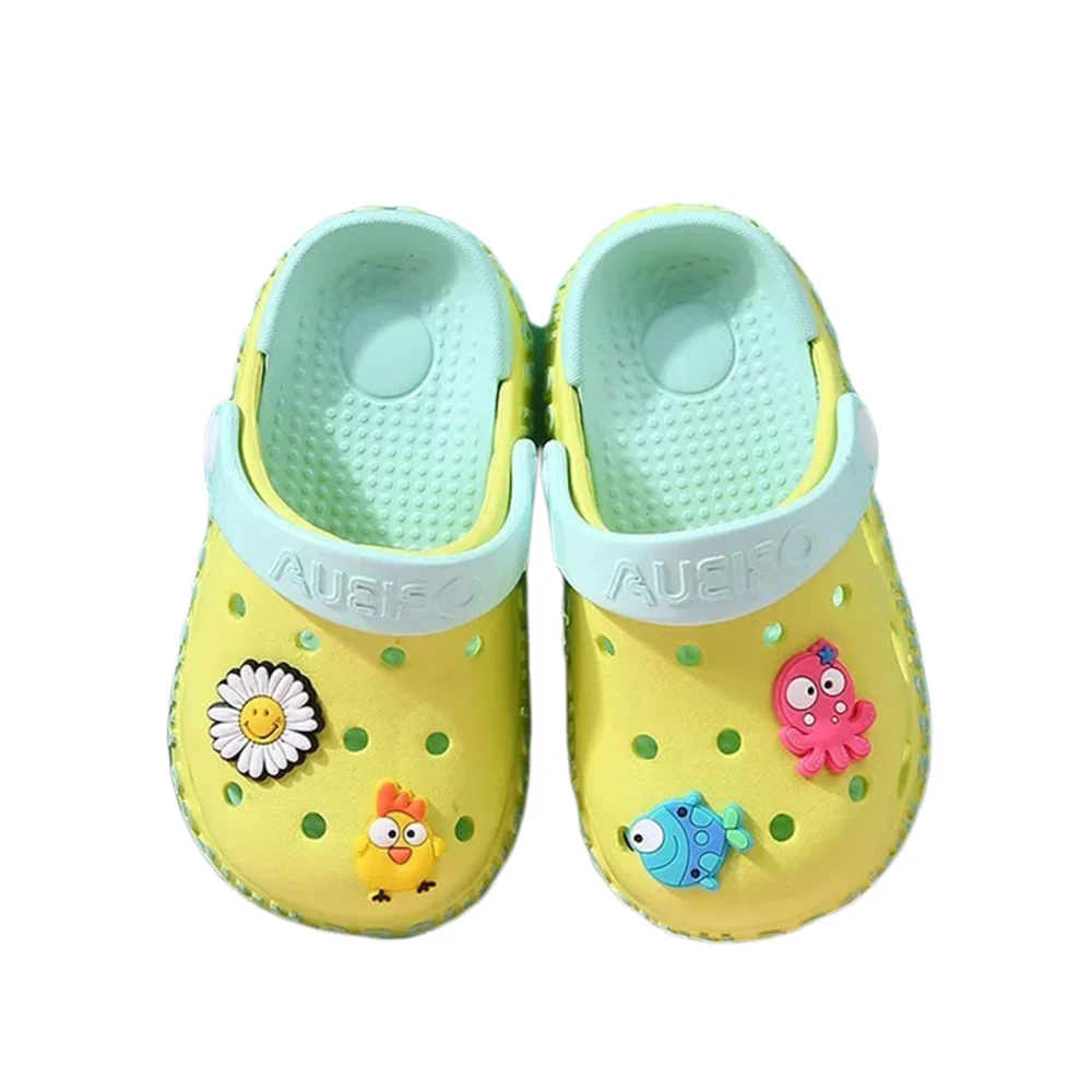 Kids Sandals, Cartoon Patterns Hollow Out Walking Shoes Footwear