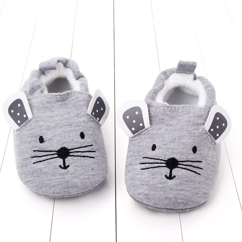 Baby Boys Girls Soft Sole Non Skid Shoes Winter Warm Animal Booties