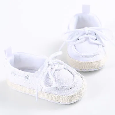 Boys Girls Shoes, Non-slip Soft Sole Shoes, First Walkers Lace Up Sneakers