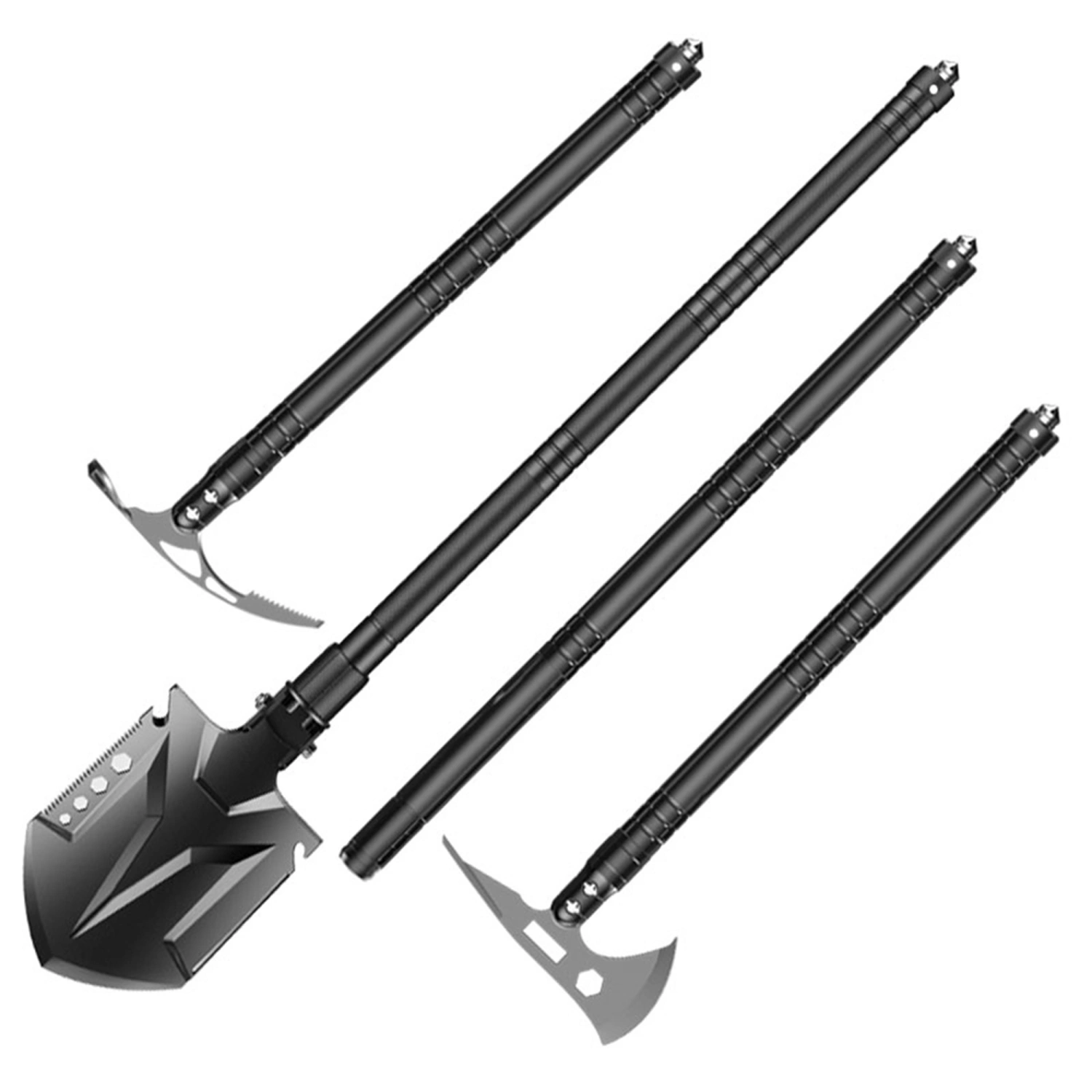 Military Folding Shovel Flashlight Axe Multitool Compact Backpacking Tools