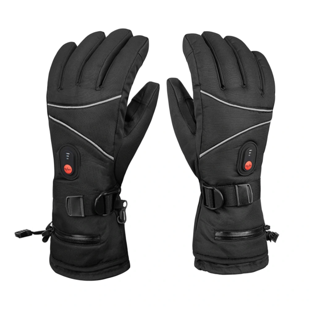 Winter Ski Electric Heated Gloves for Women Men, Touch Screen Gloves