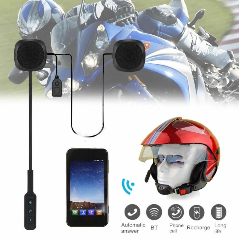 Earphone Wireless Bluetooth Connection Waterproof Motorcycle Helmet Headset