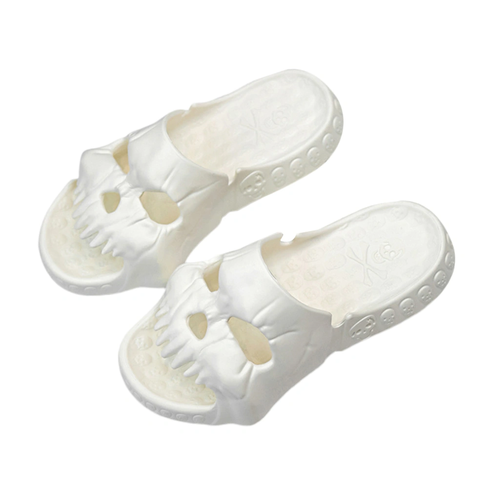 Men Slipper Creative Skull Cutout Anti-Slip Summer Beach Slippers 