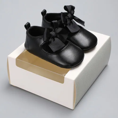 Baby Shoes, Solid Color Anti-Slip PU Leather Shoes Prewalker