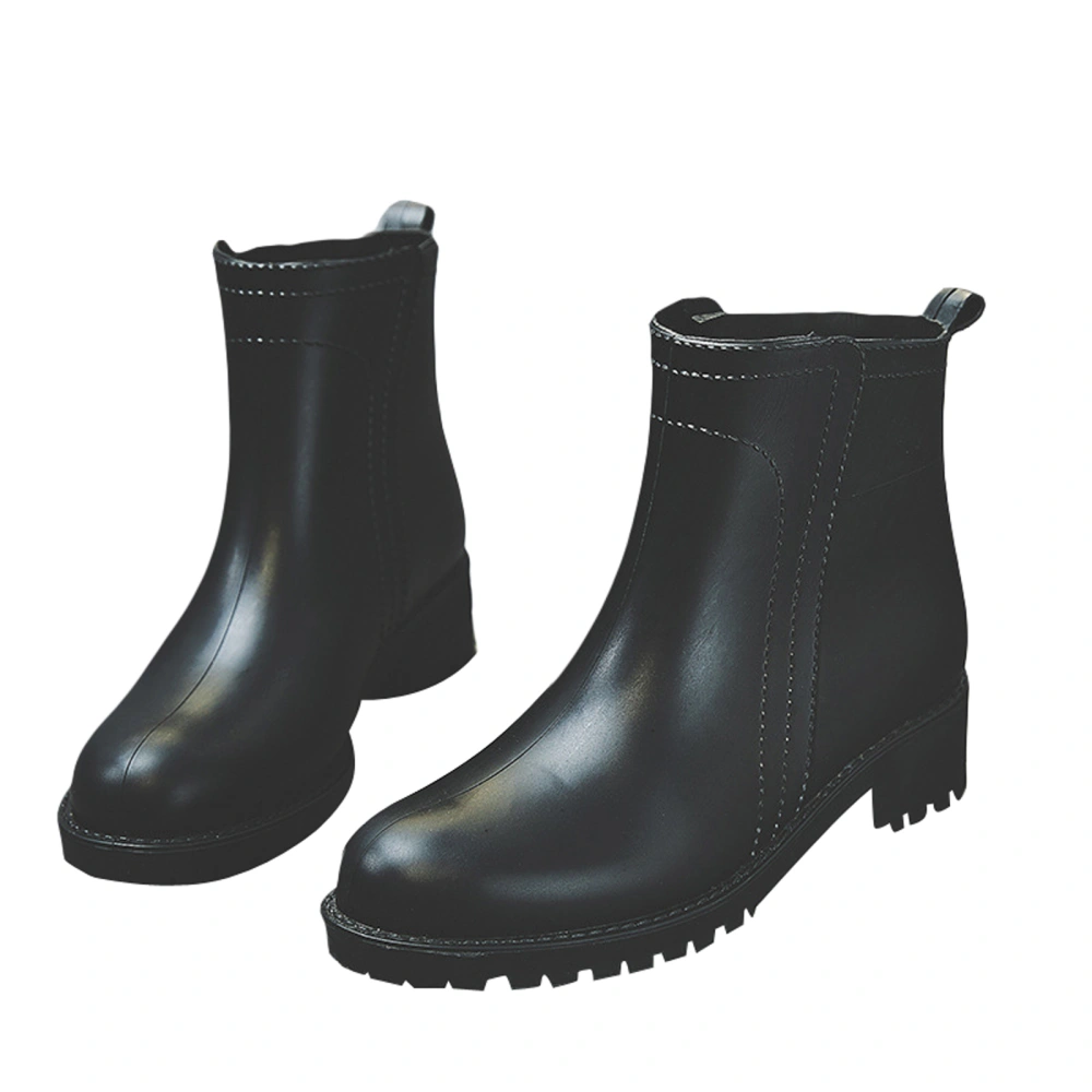 Women Rain Boots, PVC Non-slip Waterproof Heightened Ankle Boots