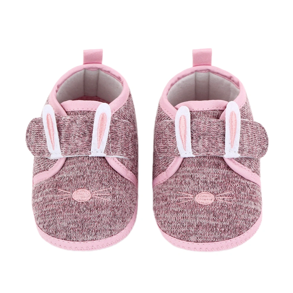 Baby Girls Boys Walking Shoes, Bunny Bear Print Non-Slip Soft Sole Crib Shoes