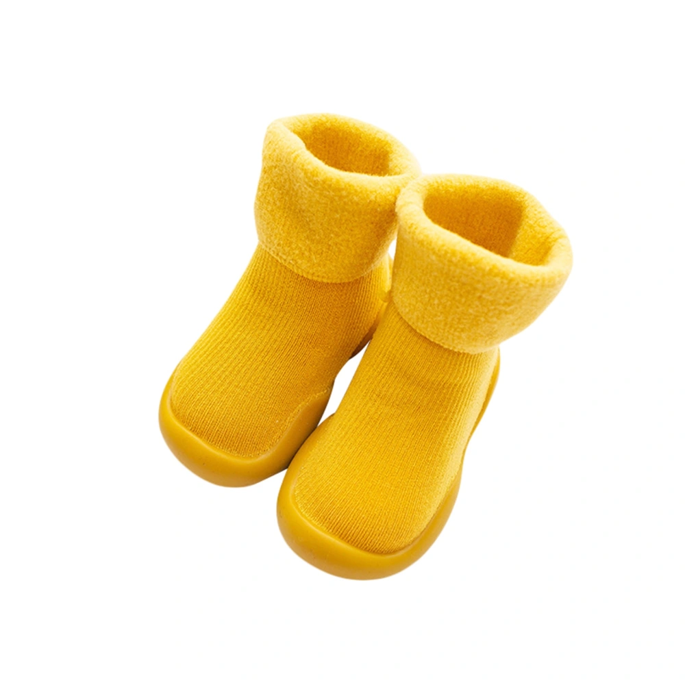 Baby Girl Boy Boots Knitting Velvet Long Tube Embroidery Winter Shoes