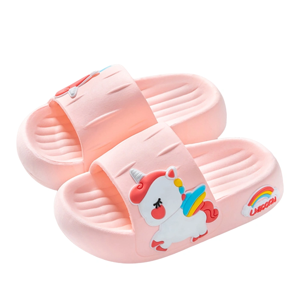 Toddler Girls Bathroom Slippers Cartoon Unicorn Non-slip Shower Slides