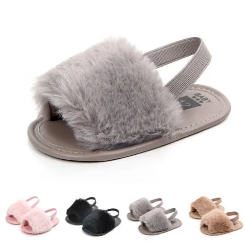Baby Summer Sandals, Soft Sole Cute Solid Color Anti-Slip Shoes