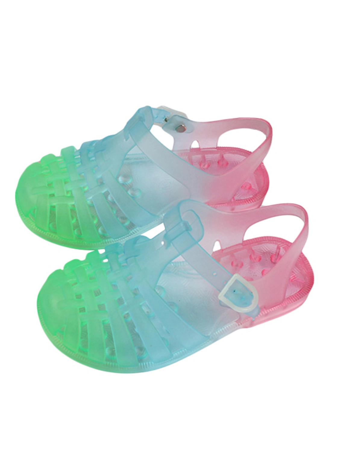 Kids Sandal, Contrast Color Hollow Out Walking Shoes Footwear