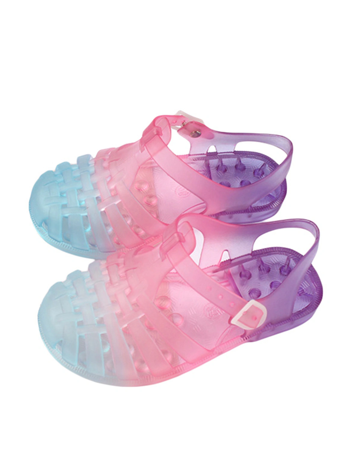 Kids Sandal, Contrast Color Hollow Out Walking Shoes Footwear