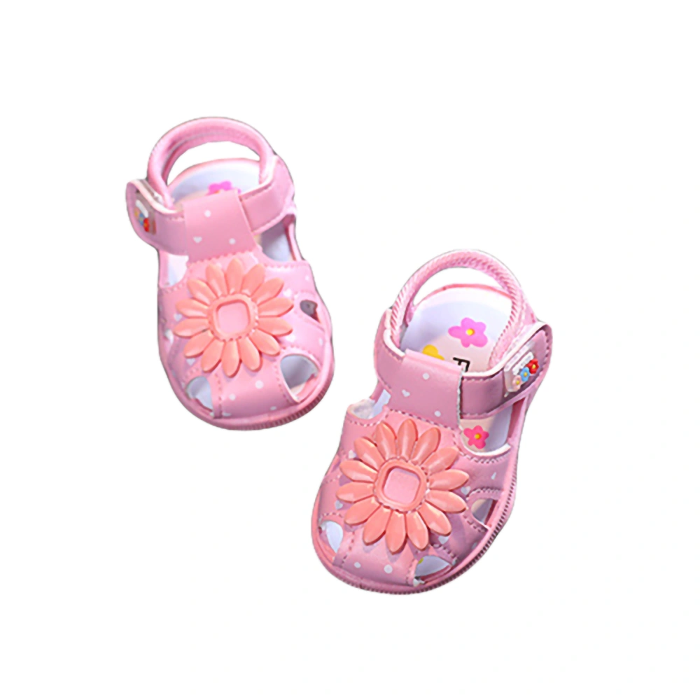 Baby Toddler Girls Summer Sandals Flowers Decoration Soft Sole Shoes