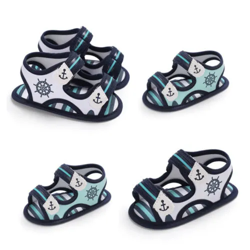 Toddler Baby Canvas Sandals Cartoon Print Soft Sole Anti-slip Sneakers