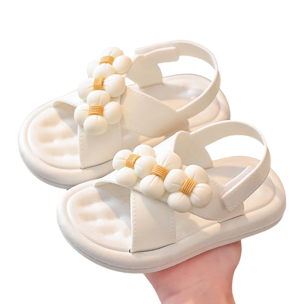 Little Girl Summer Sandals, Flower Decoration Soft Sole Non-slip Shoes