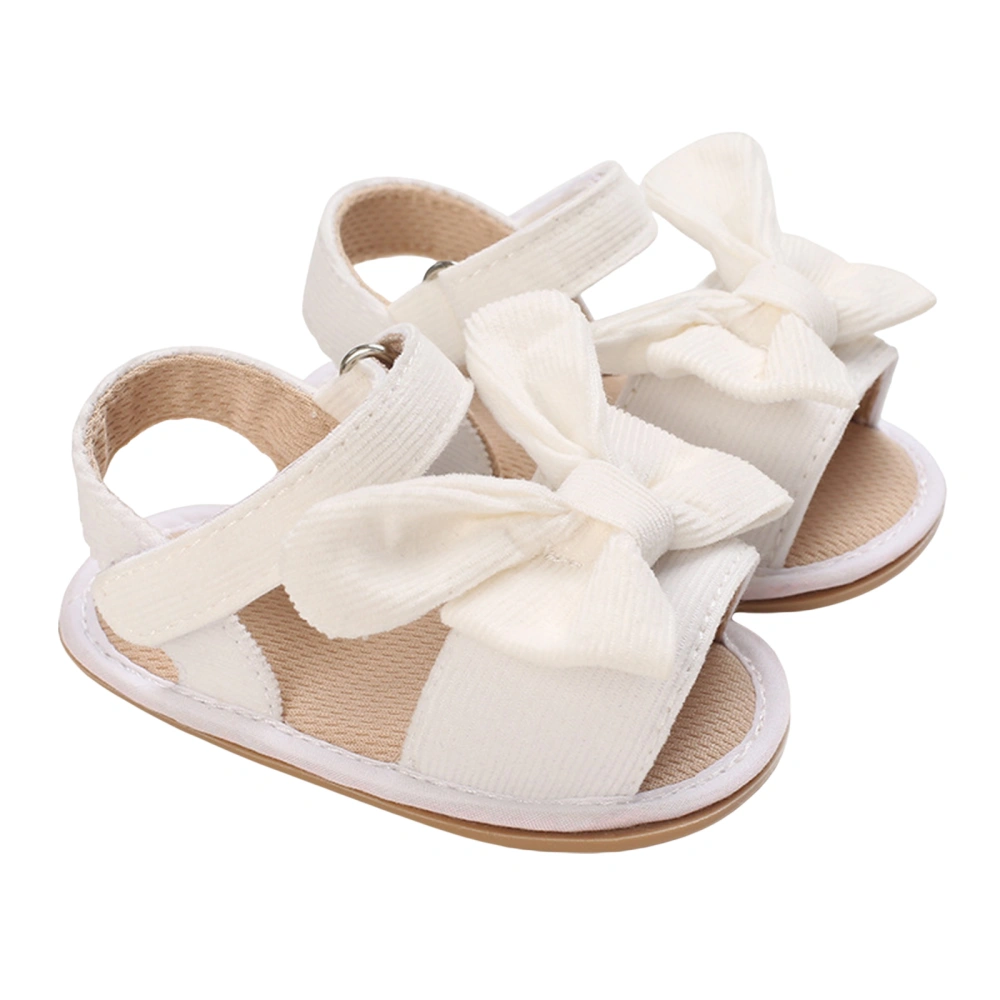 Baby Girl Toddler Sandals, Baby Bow Decor Non-slip  Adjustable Shoes