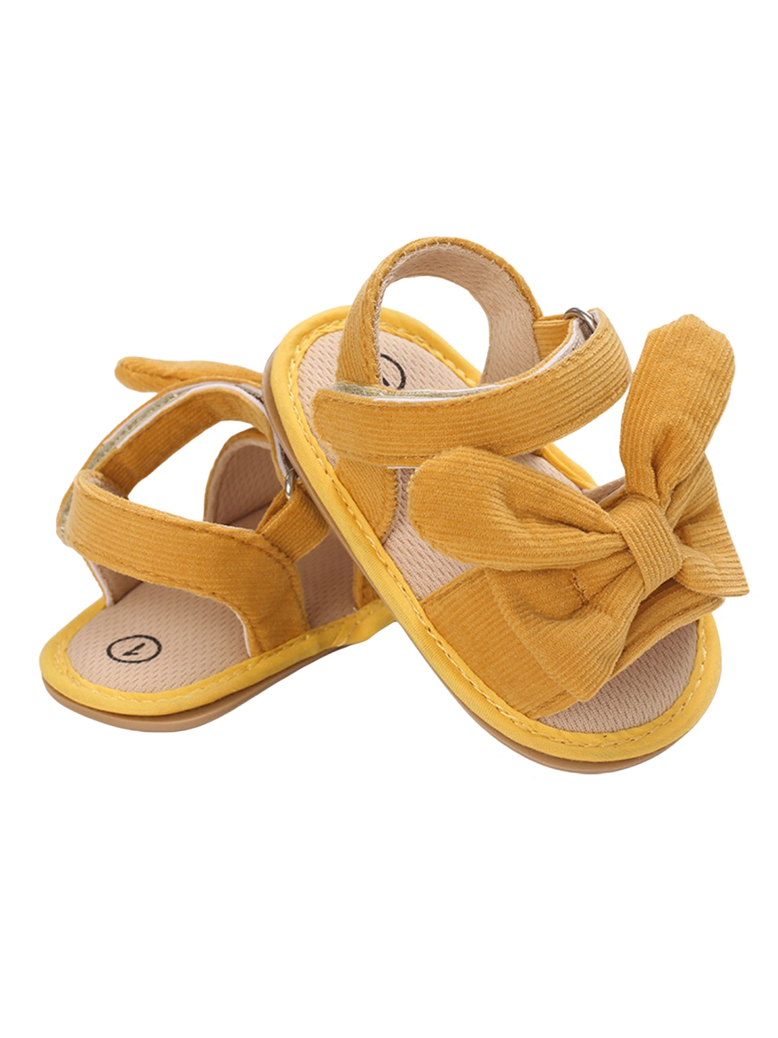 Baby Girl Toddler Sandals, Baby Bow Decor Non-slip  Adjustable Shoes