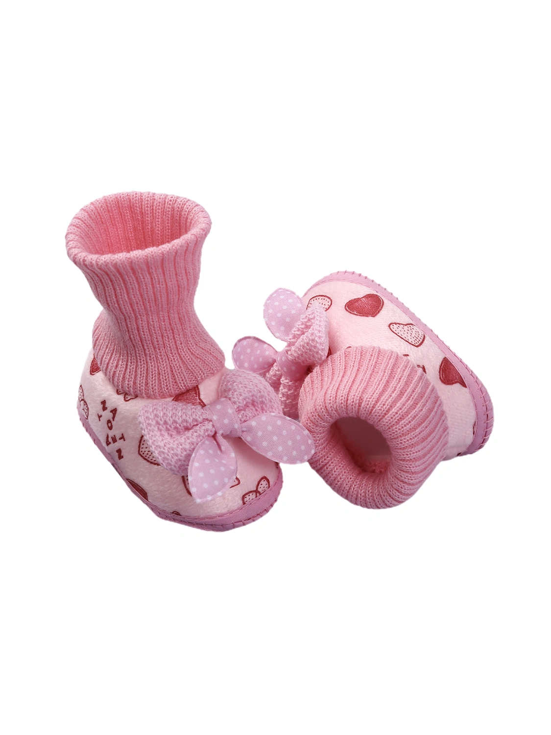 Baby's Walking Shoes Toddler's Plush Boots Bow Children's Socks
