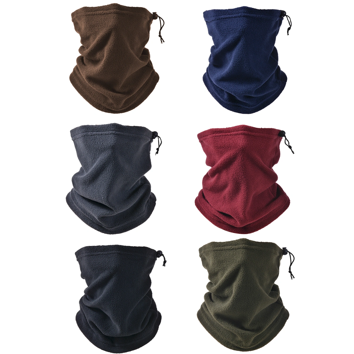 Winter Riding Scarf Wrapped Turban Warm Velvet Drawstring Protector 