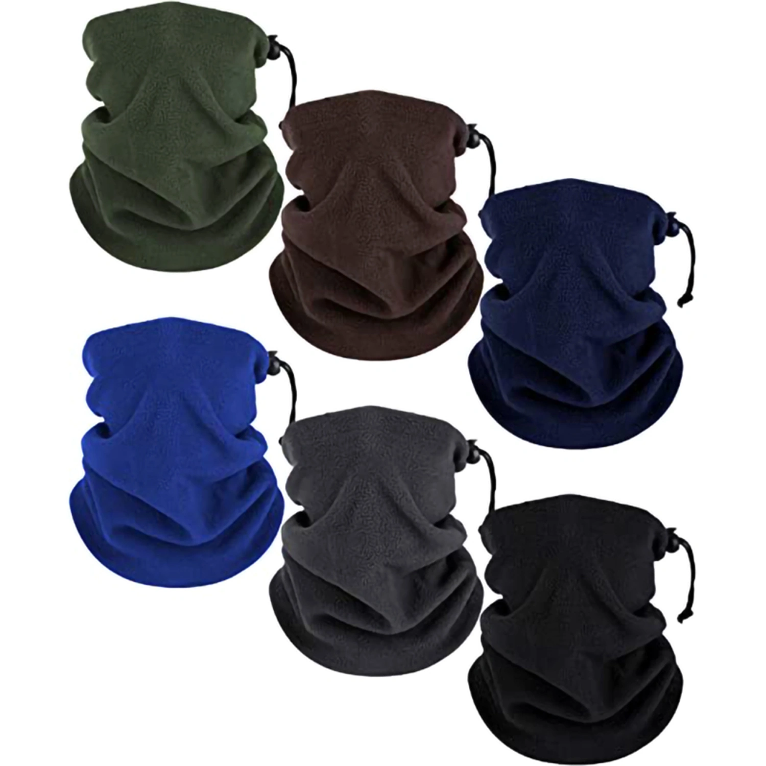 Winter Riding Scarf Wrapped Turban Warm Velvet Drawstring Protector 