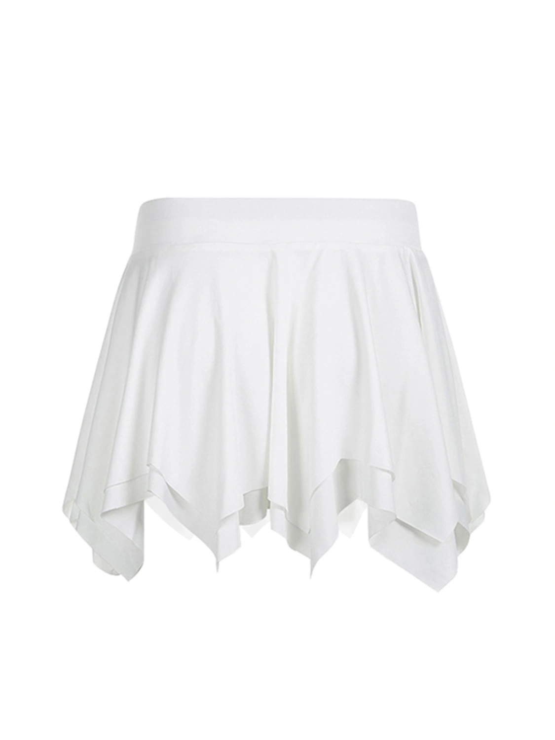 Women Pleated Skirts, Low Waist Irregular Summer Mini Skirt for Daily