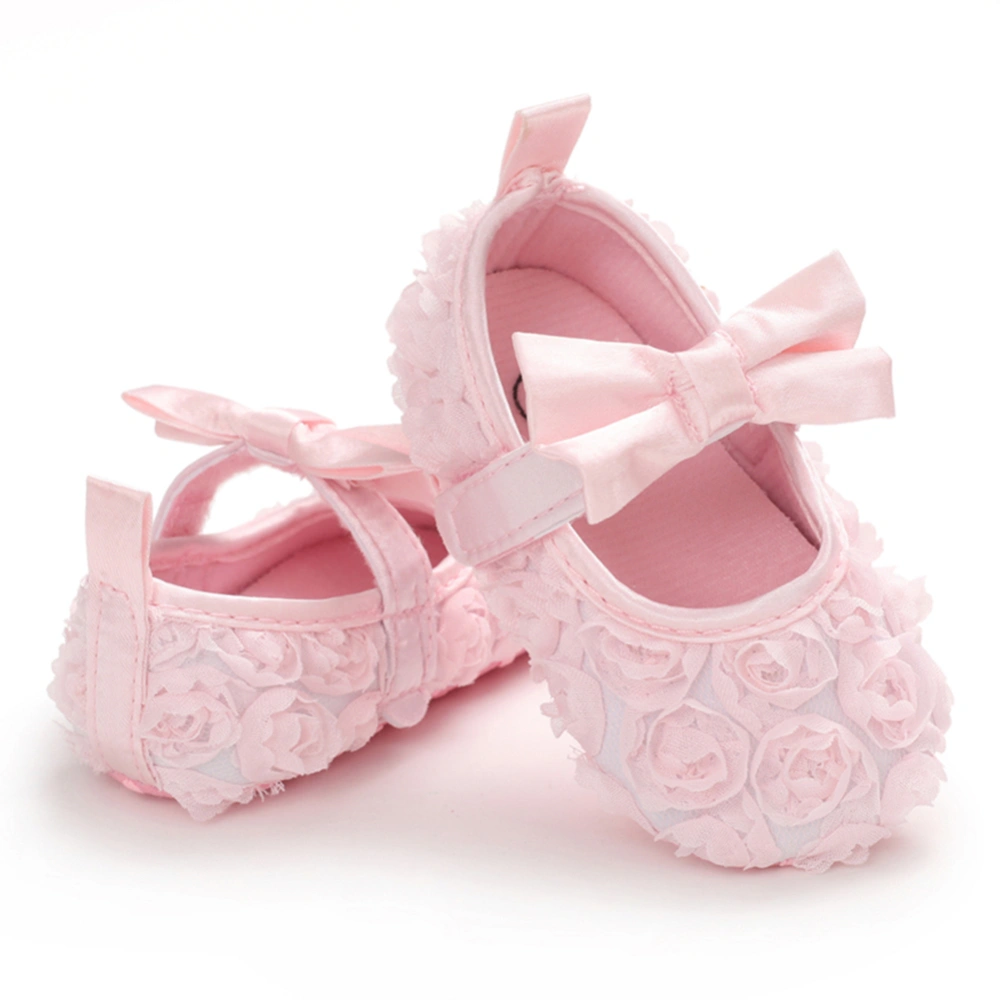 Baby Girl Flat Shoes Soft Bottom Non-Slip Bowknot Flower Decoration Shoes