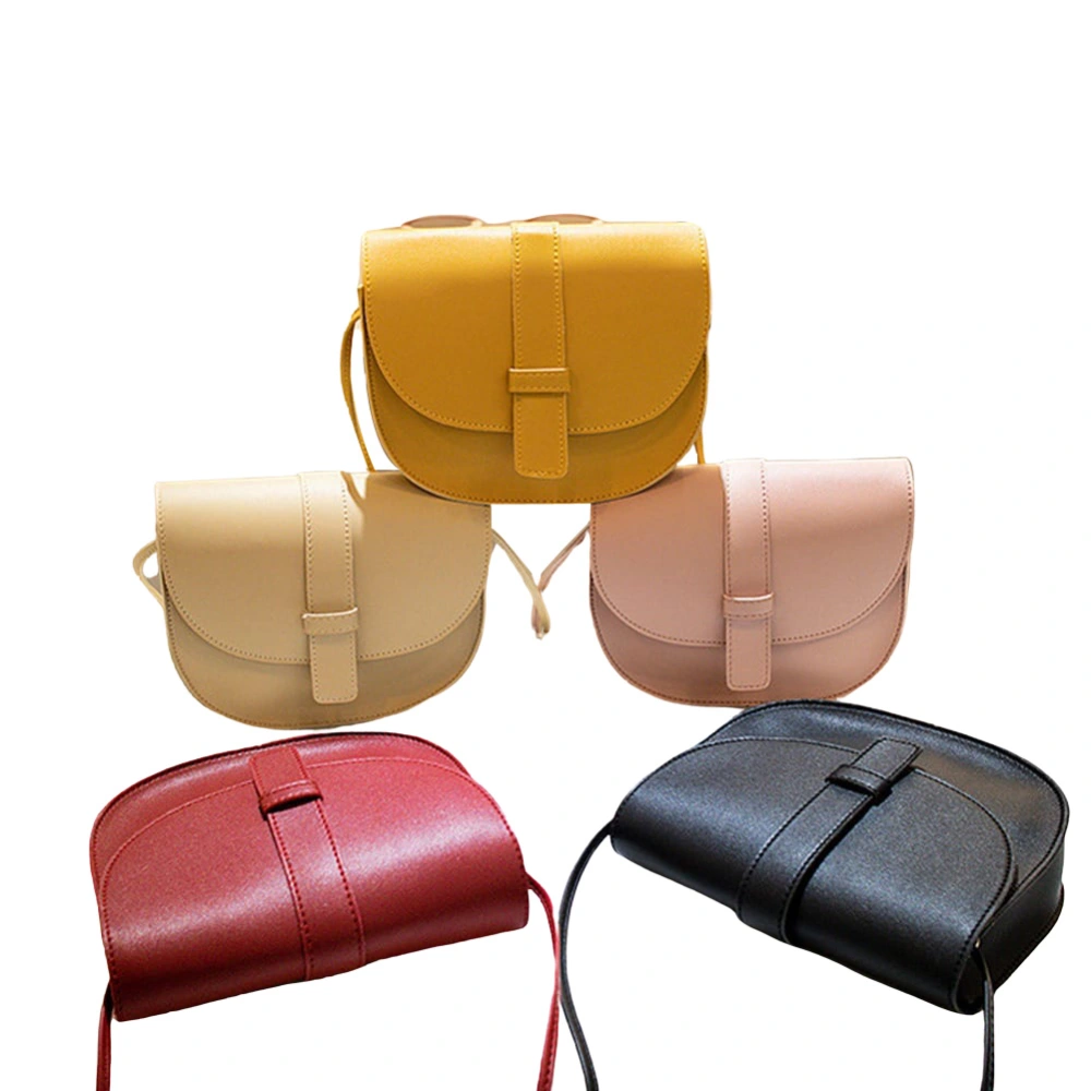 Female Bag Shoulder Bag Solid Color Crossbody Bag PU Leather Handbags