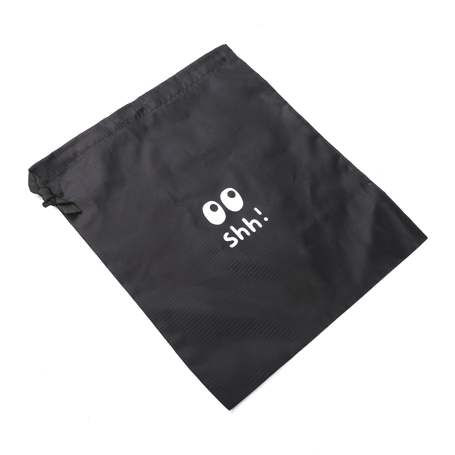 Daily Drawstring Pouch, Letter/Cartoon Eyes Printed Storage Bag
