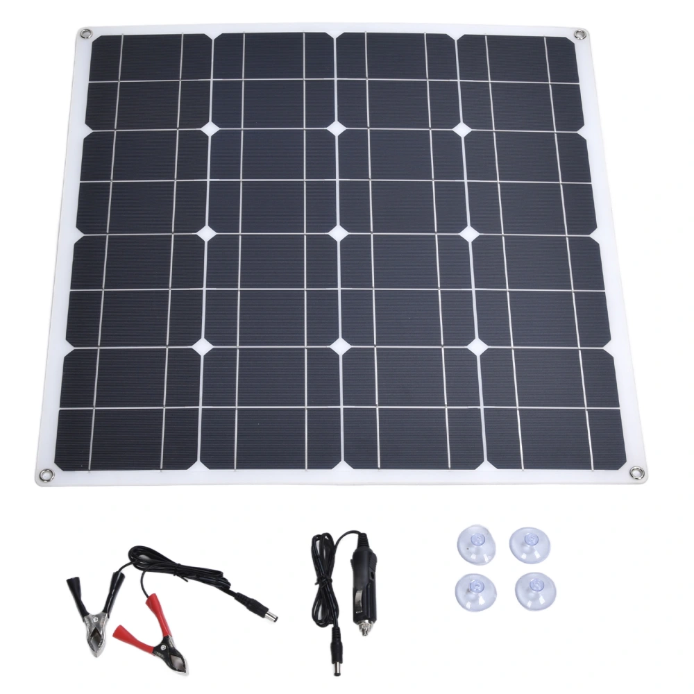 Solar Panel 60W 5V Dual Output Portable Waterproof Flexible Monocrystalline Solar Panel Charger