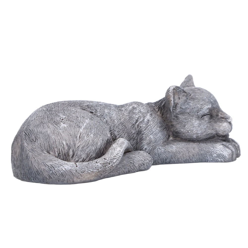 Imitation Stone Pet Memorial Tombstone Cat Dog Commemorative Resin Crafts Gravestone for Lawn Garden Outdoor YardCat Type B Rock Color