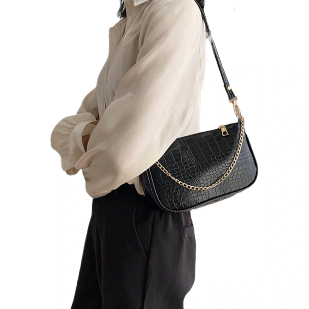 Female One Shoulder Hand Bag, Multifunctional Small Size Alligator Pattern Bag