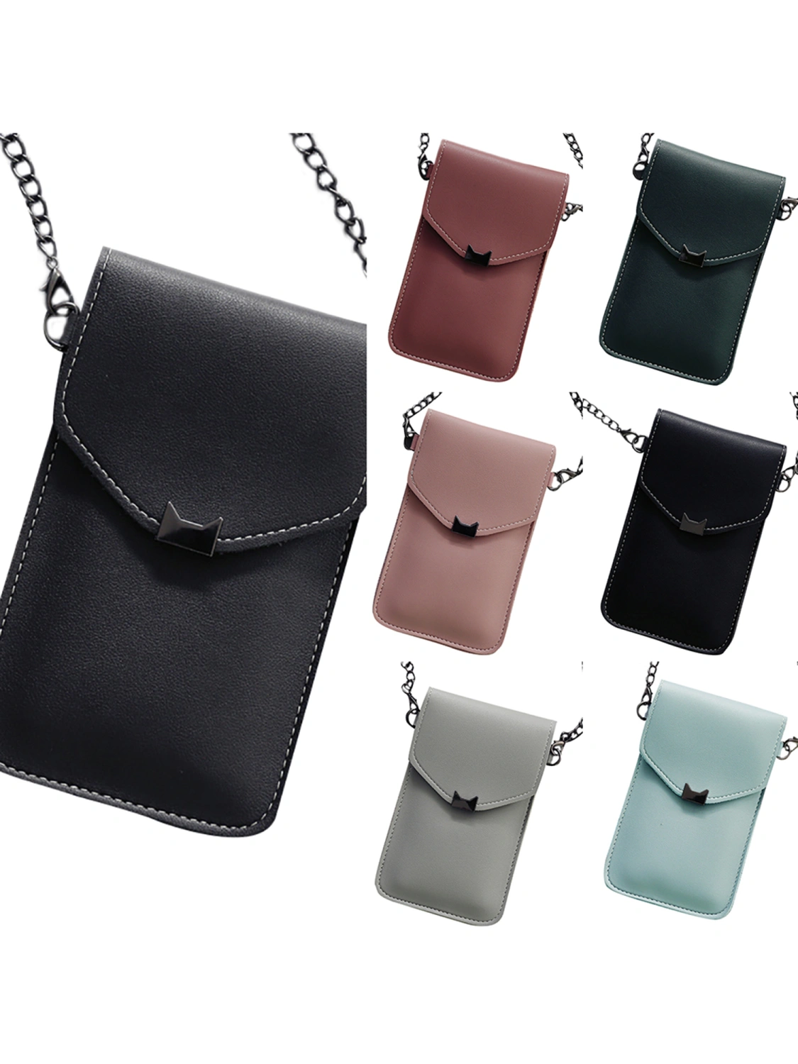 Women Girls Mini Crossbody Cell Phone Shoulder Bag with Touch Screen