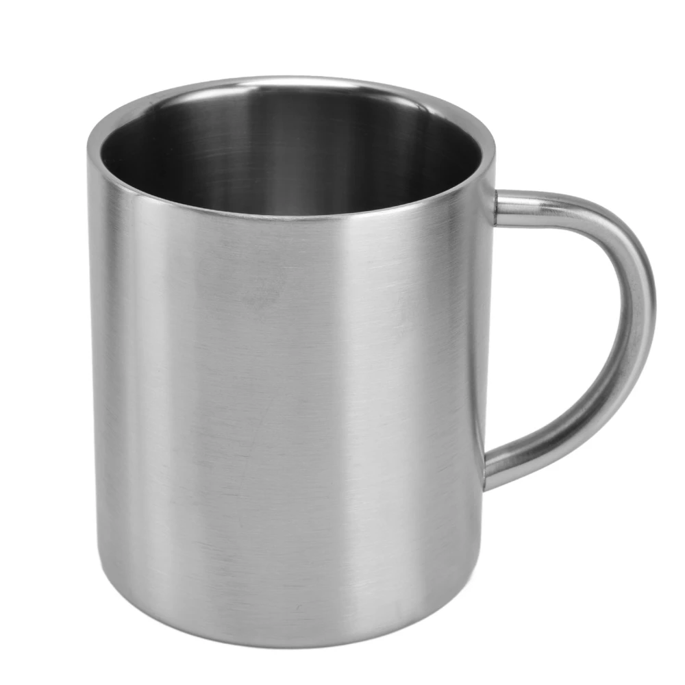 Double Walled Coffee Mugs Stainless Steel Tea Cups for Camping Travel Outdoor Office 410ml