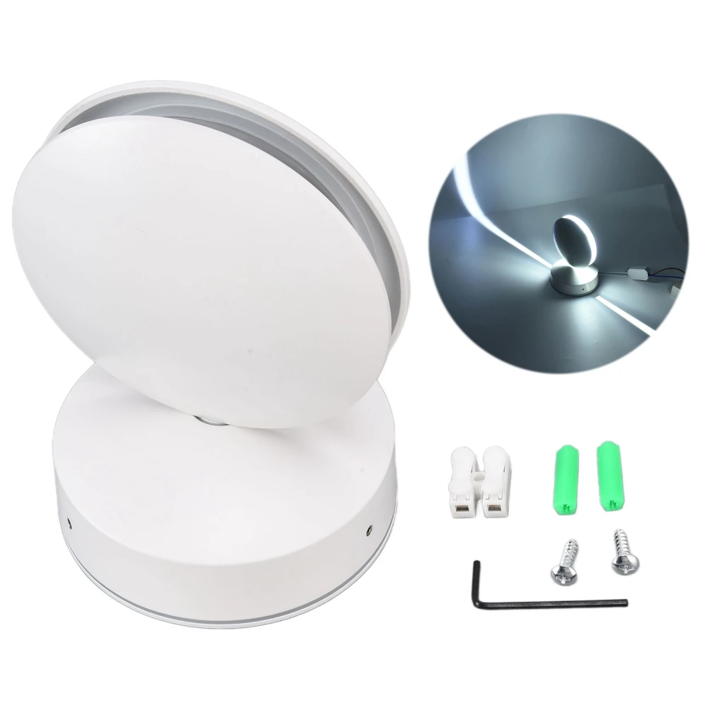 Wall Light LED 360 Degrees 10W Soft Bright White Light Aluminum Shell Heat Resistance Easy Install LED Corridor Light