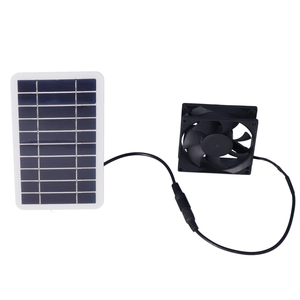 2.5W Solar Panel Fan Solar Pet Exhaust Air Flowing Fan for Outdoor Breeding Planting