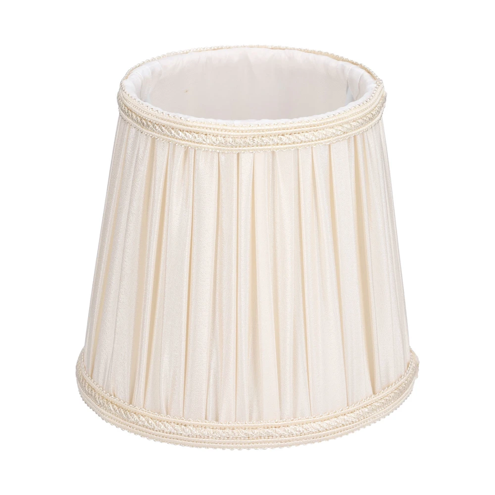 Cloth Lampshade Interventional Modern Decorative Fabric Table Lamp Cover for E14 BulbsApricot