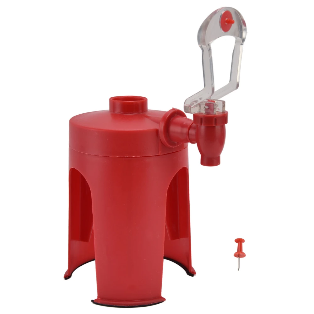 Water Dispenser Mini Automatic Red Upside Down Drink Fountain for Home Travelling Camping Water Soda Beverage