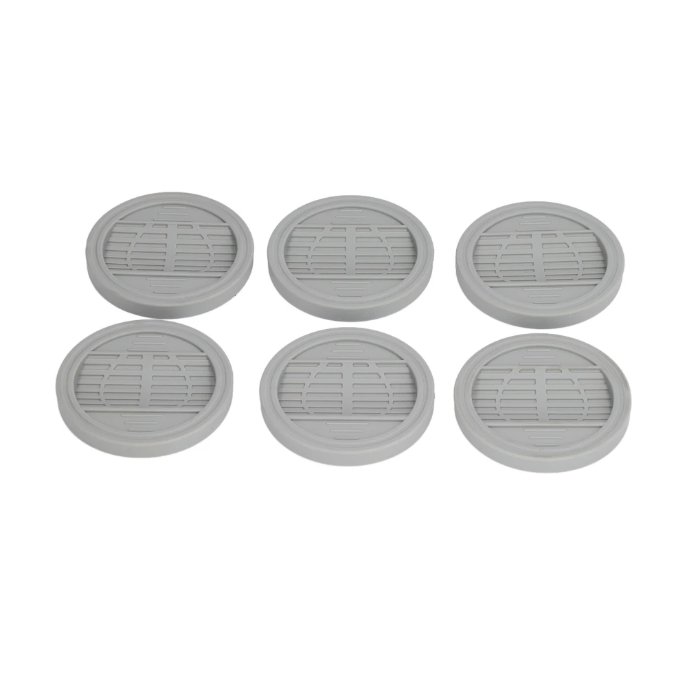 6PCS Rubber Furniture Pads Stoppers Floor Protector for Bed Office Chair Cabinet Sofa Closet Wheels