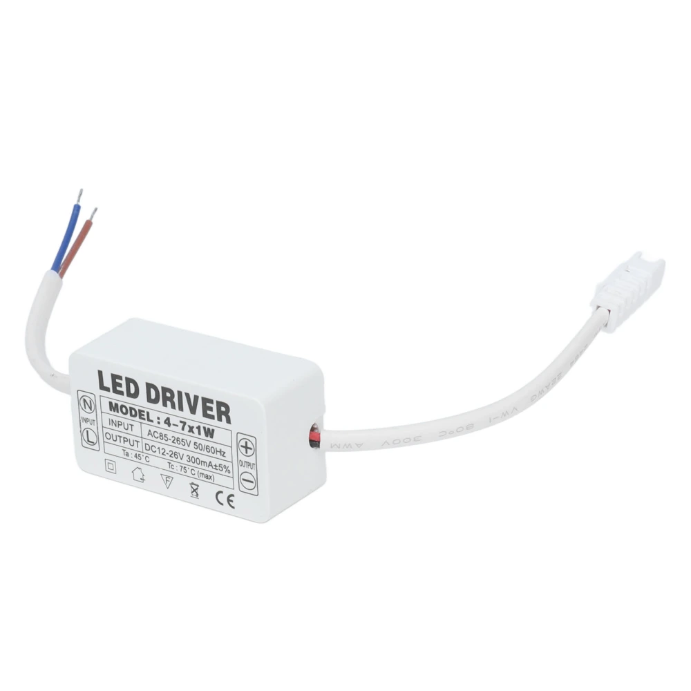 4‑7X1W LED Driver Constant Current 300mA Input AC85‑265V Output DC12‑26V Power Supply Transformer