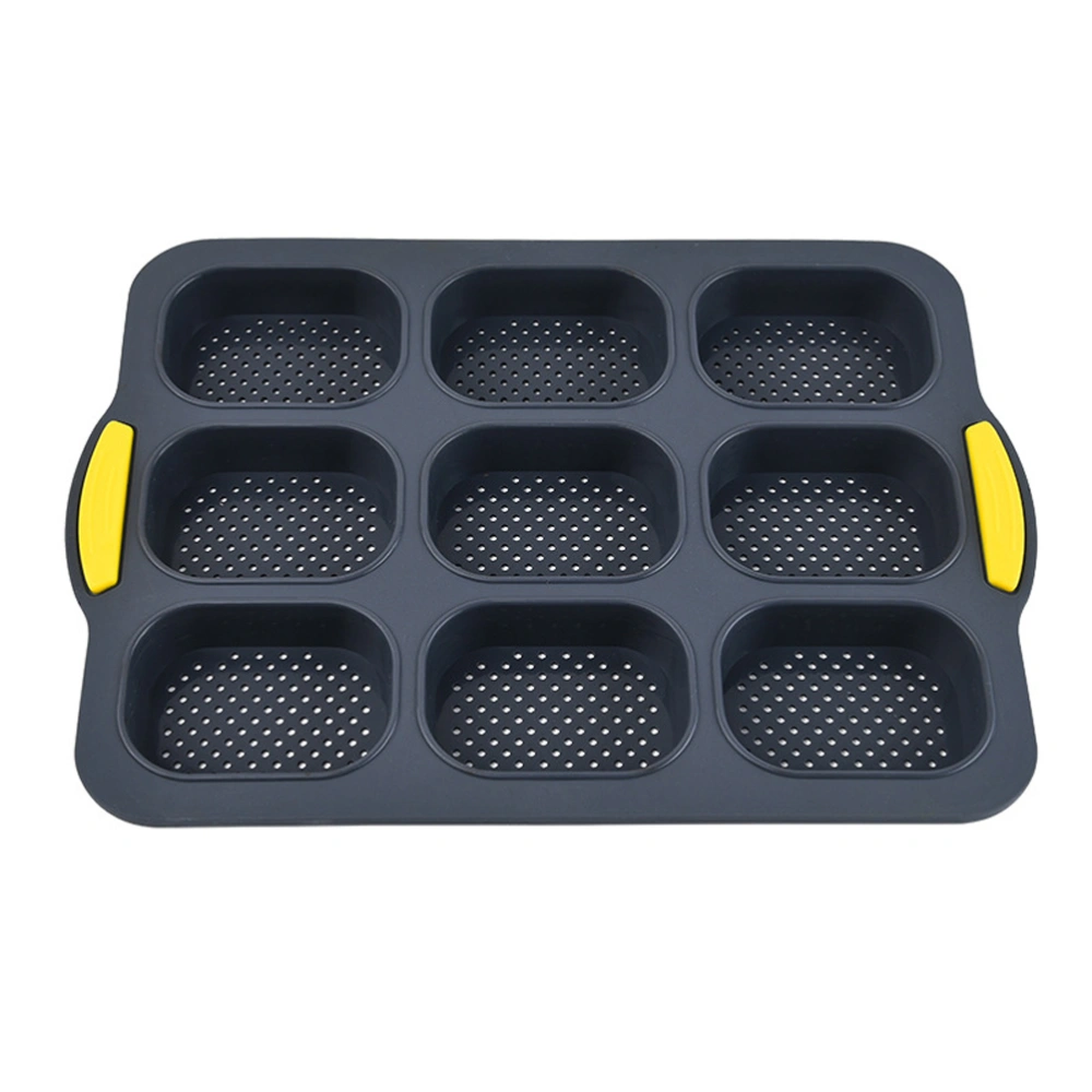 8 Grid Silicone Baguette Baking Tray Non Stick Perforated Pan Cake Baking Mould French Bread Molds Kitchen Baking Tools