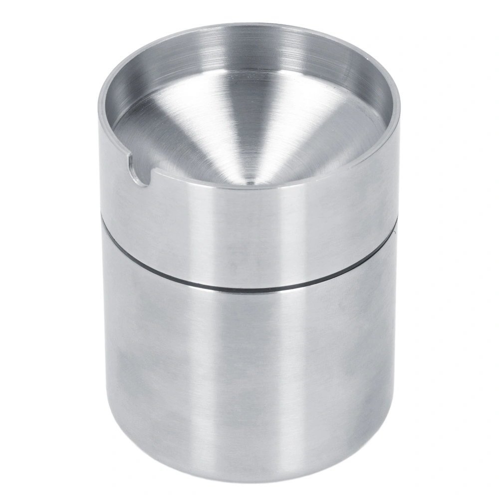 Car Ashtray Detachable Stainless Steel Windproof Portable Car Ashtray with Lid for Outdoor Home