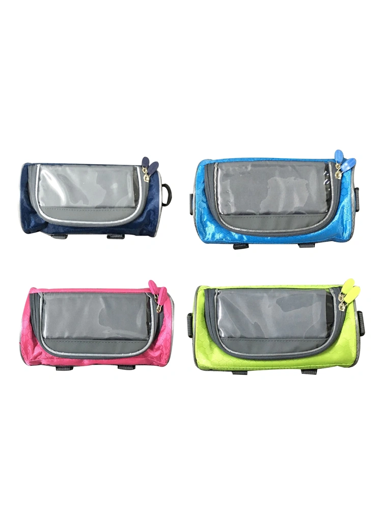 Cycling Bicycle Head Storage Bags, Waterproof Shoulder Strap Tube Pack