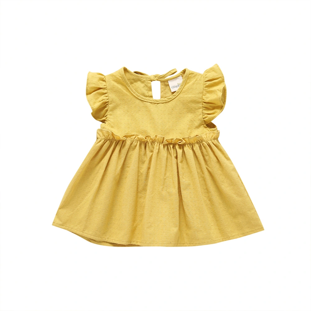 Kids Baby Girls Fashion Sleeveless Solid Color Tops Stylish Tops