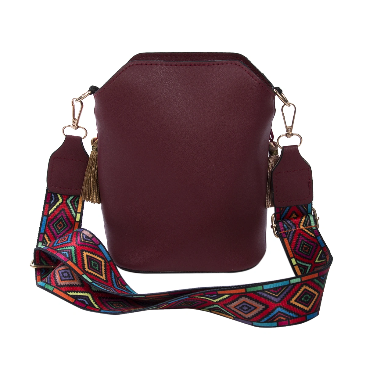 Women Shoulder Diagonal Bag, Small Square Pack Wild Tassel Handbag