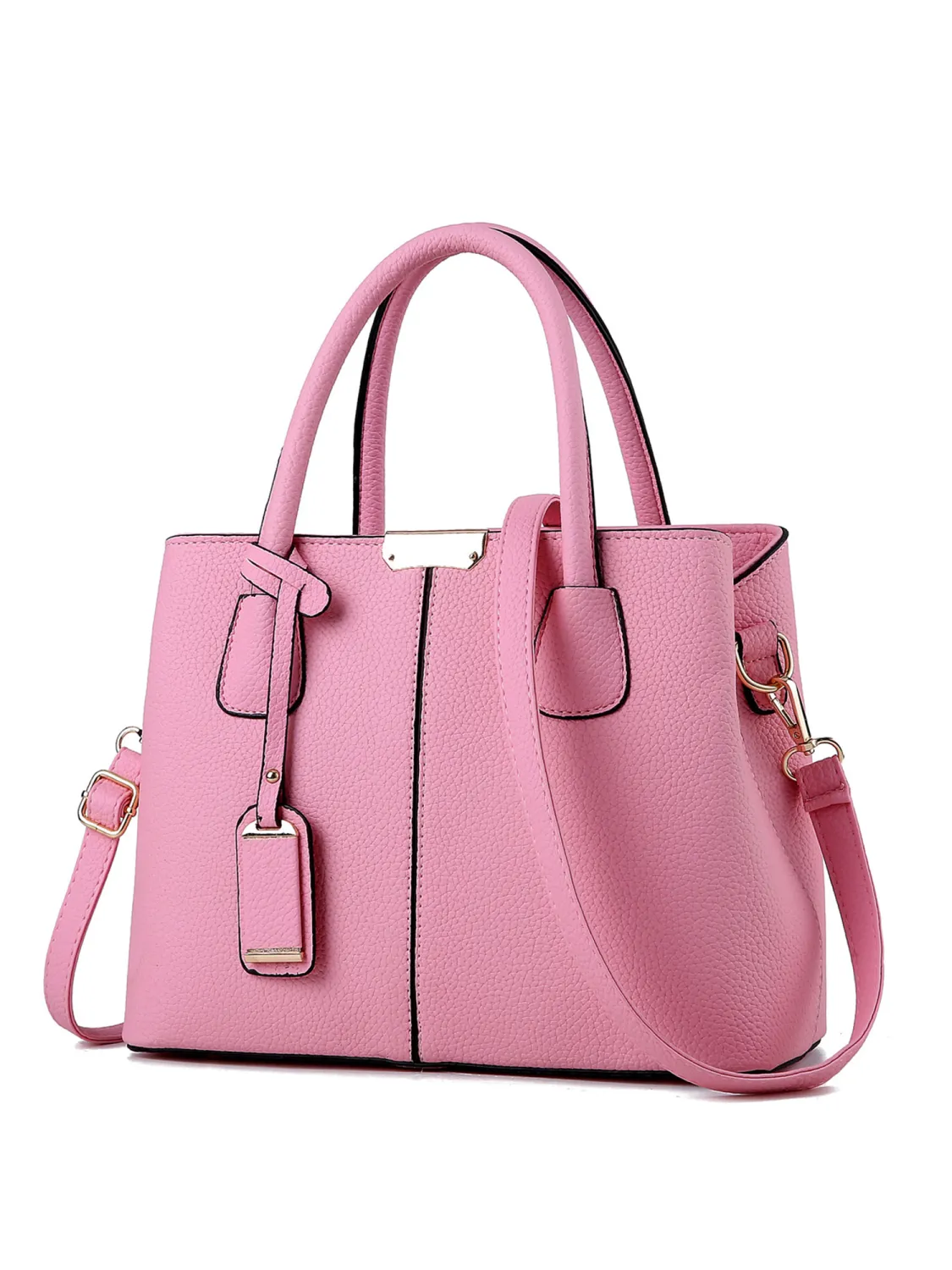 Women's Solid Color Bag, Elegant Dual Purpose Handbag Shoulder Packs