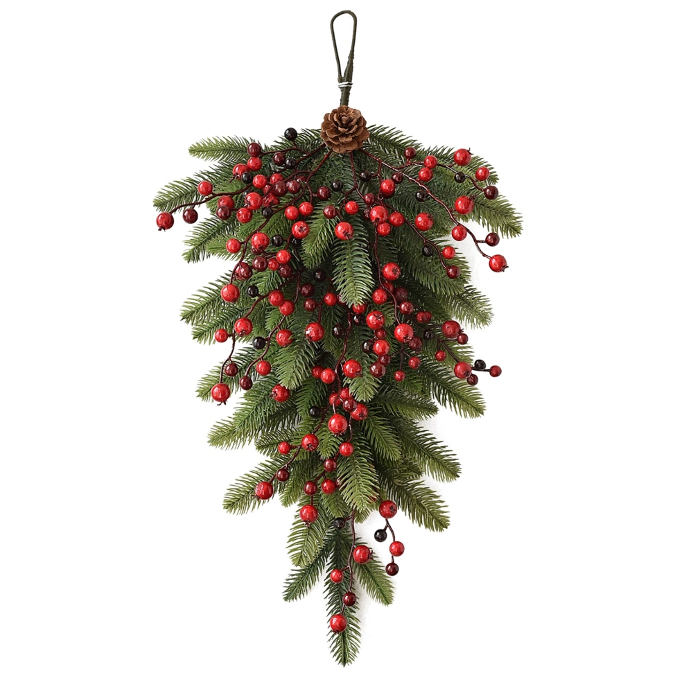 Green Red Fruit Decoration Christmas Decoration Hanging Upside Down Greenery Wall Hanging Decoration