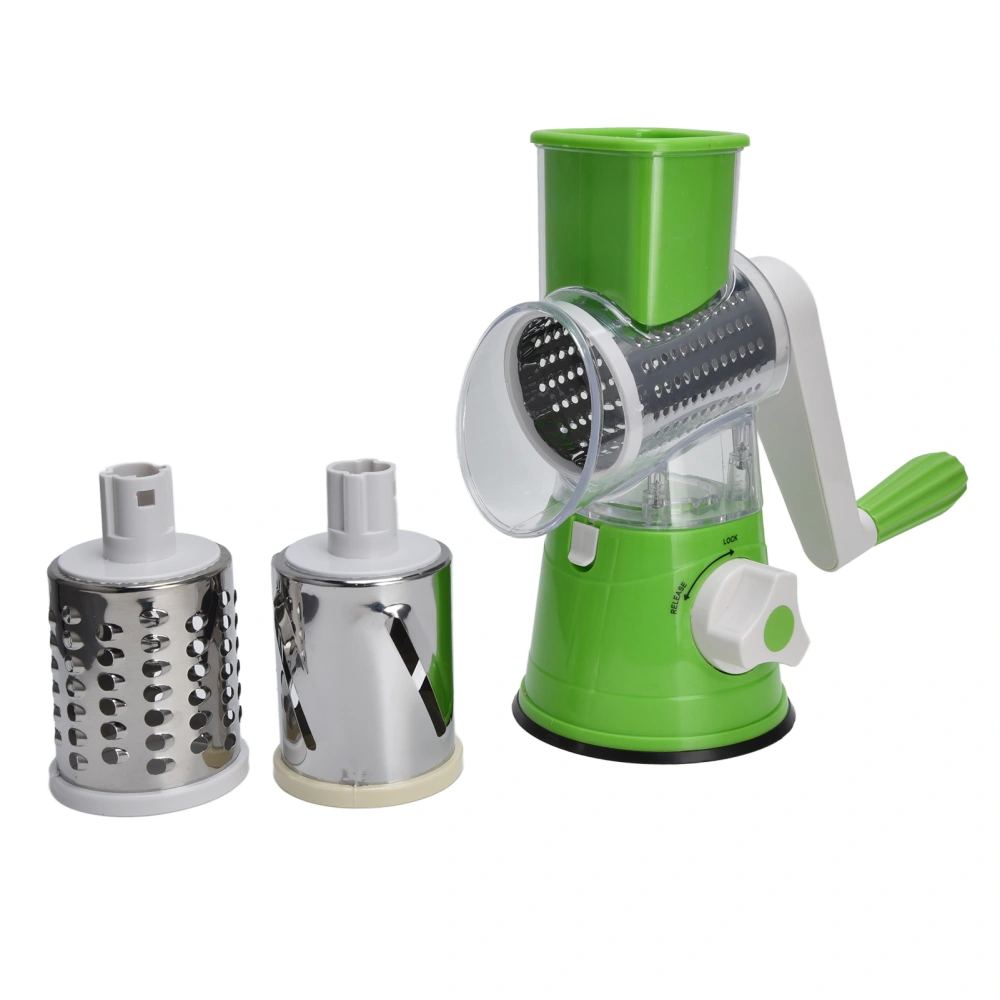 Cheese Grater Multifunctional Handheld Cheese Shredder with Grinding Cutting Slicing Knife Barrel for Fruits Potatoes