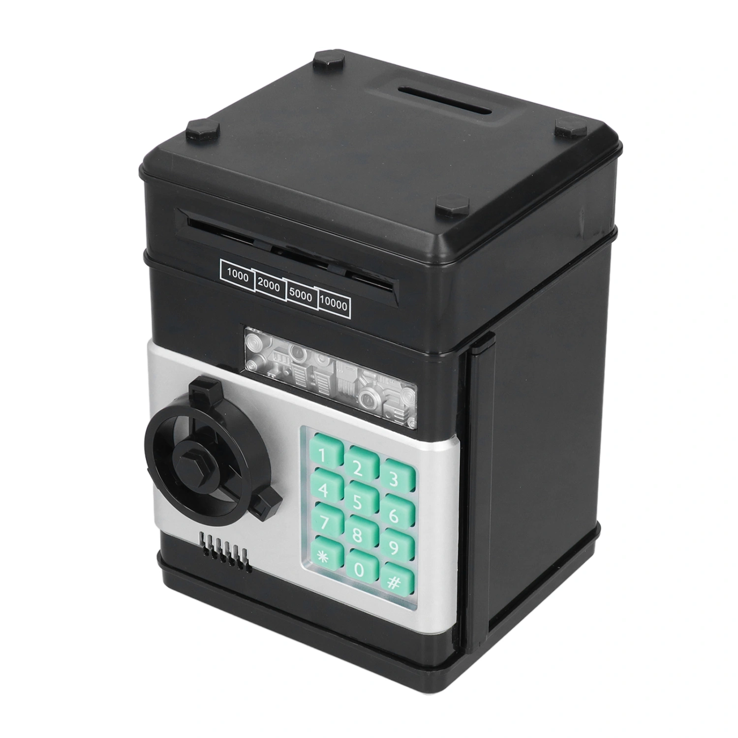 Electronic ATM Saving Box Cash Coins Save Banks Piggy Bank Can Auto Scroll Paper Money